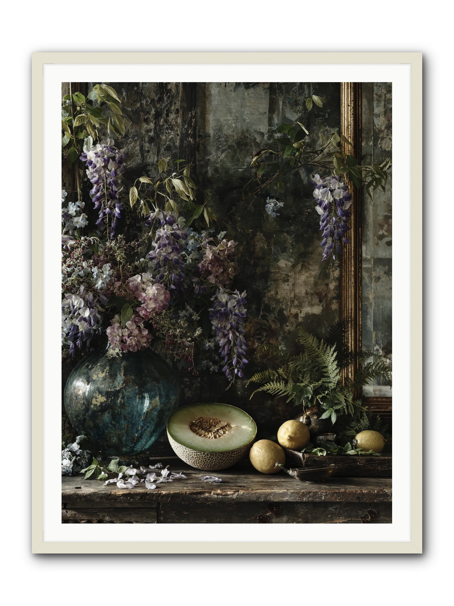 Florrie -- Framed Print - White 36x48