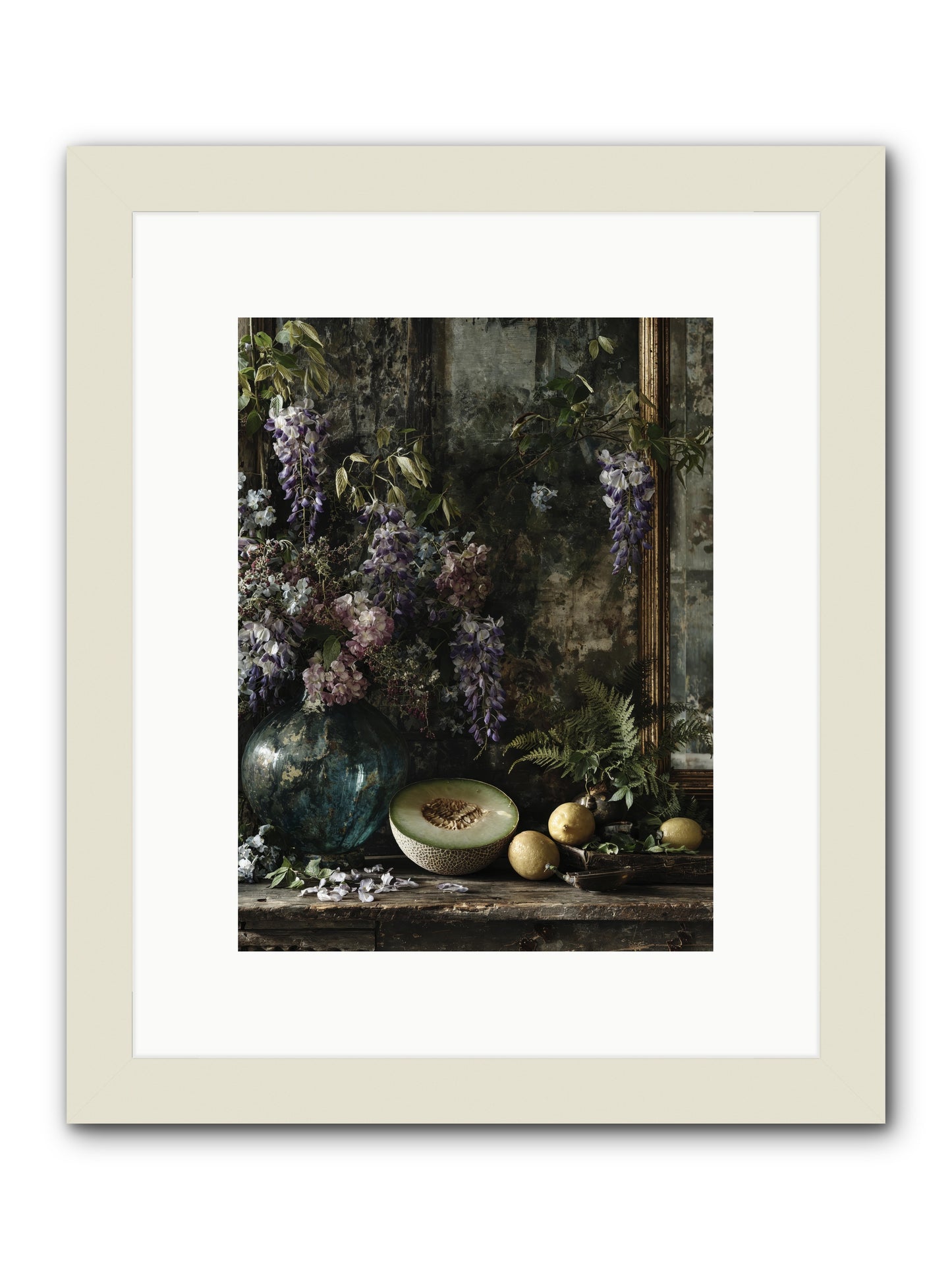 Florrie -- Framed Print - White 9x12