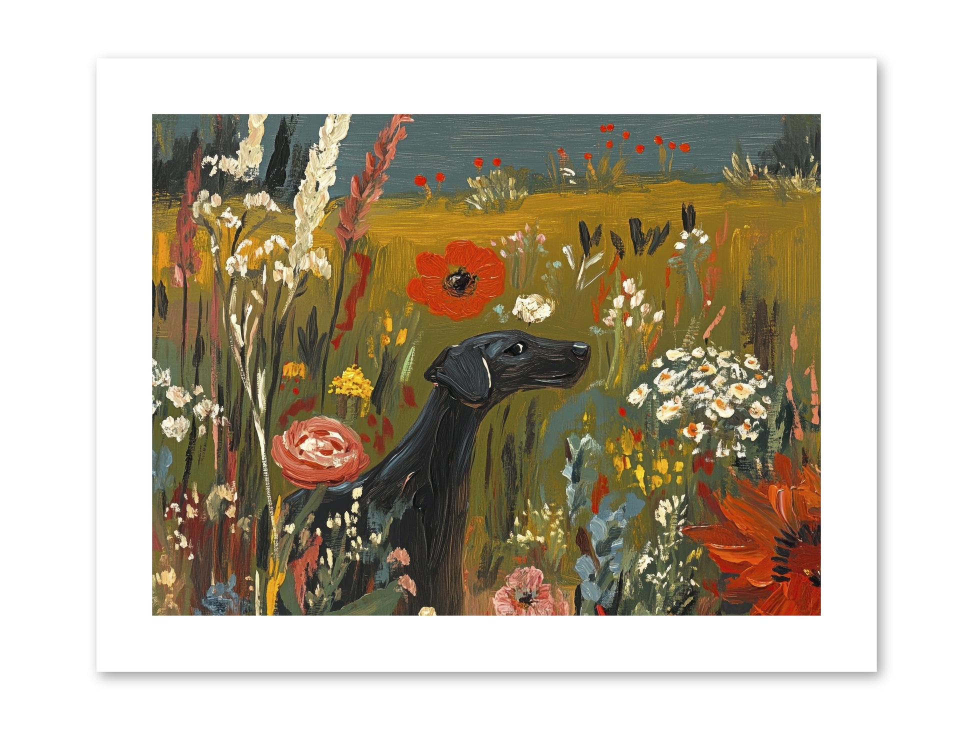 Flowers for My Love -- Paper Print 12x9