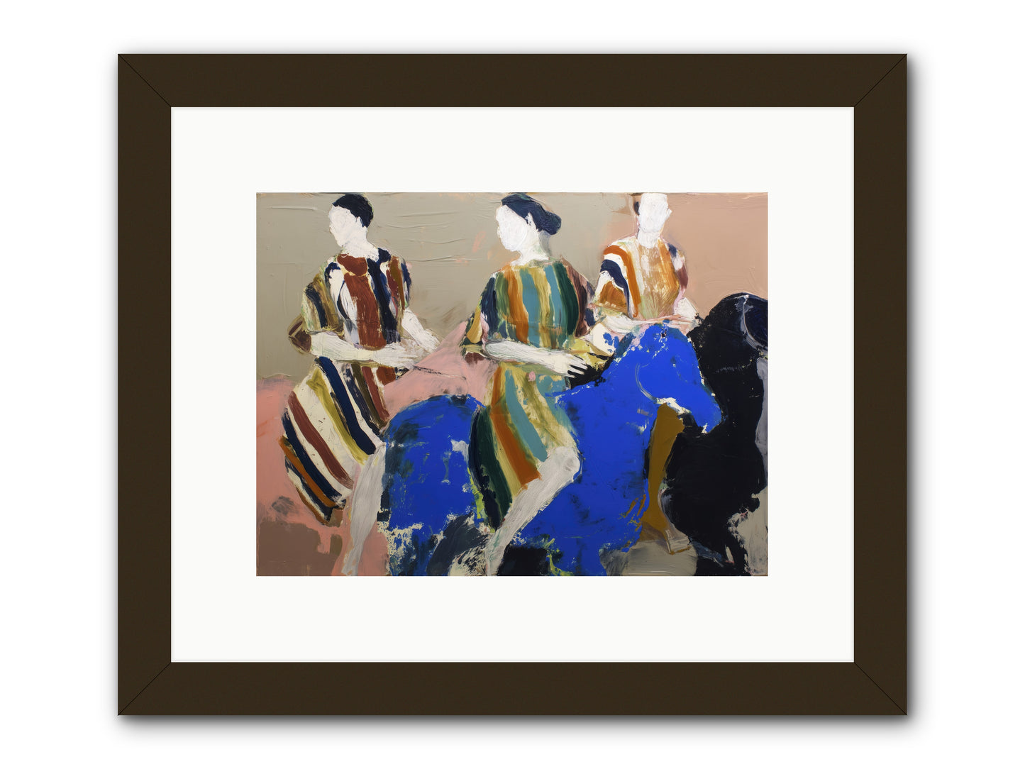 Folded Dawn -- Framed Print - Black 12x9
