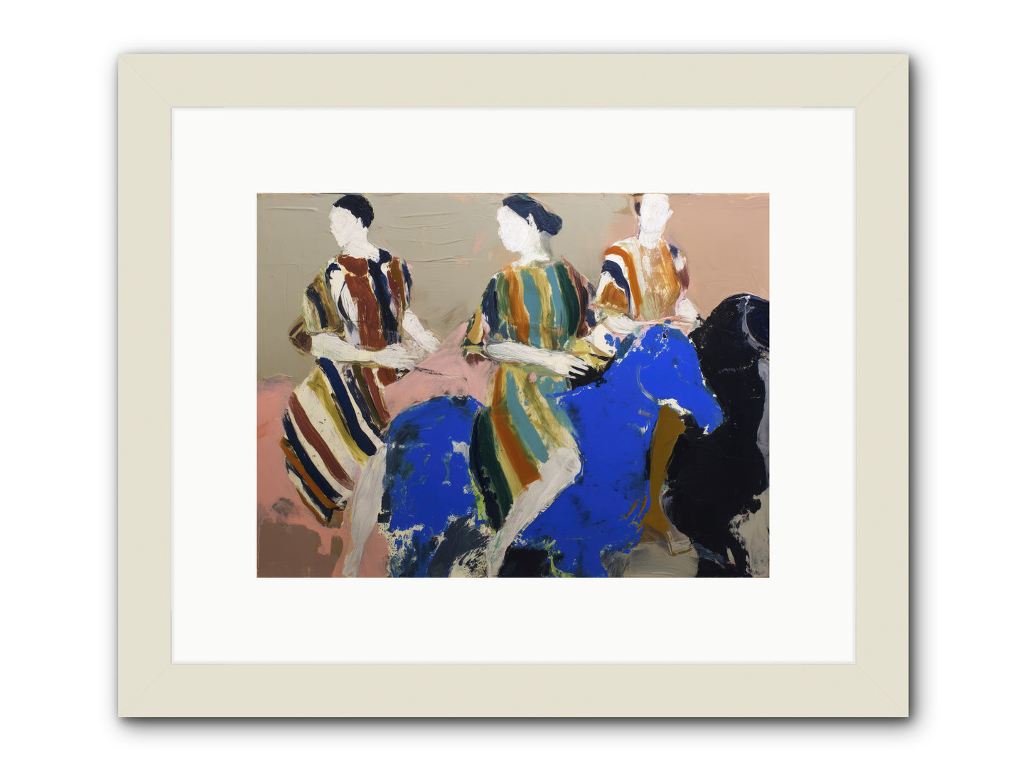 Folded Dawn -- Framed Print - White 12x9