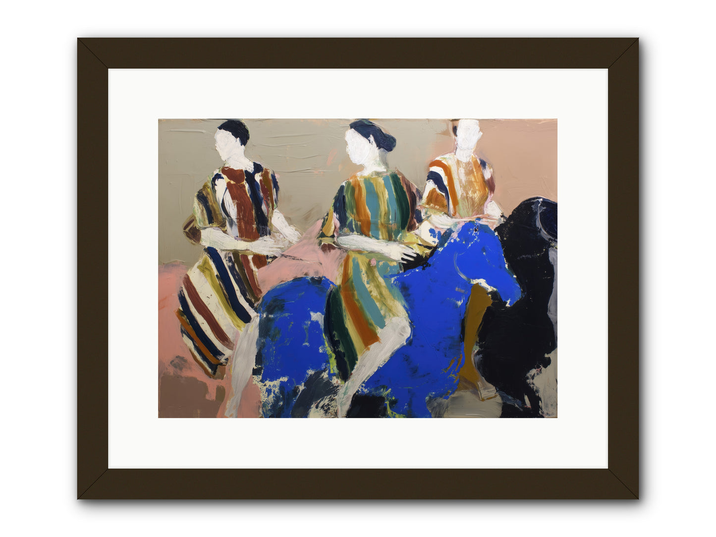 Folded Dawn -- Framed Print - Black 16x12