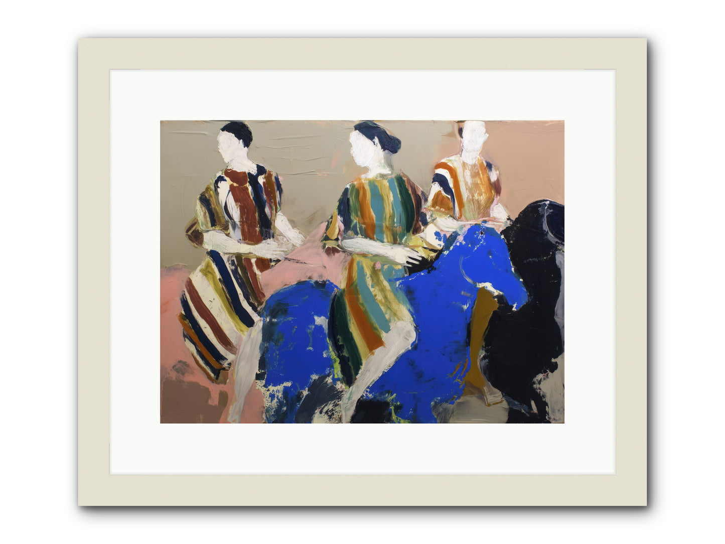 Folded Dawn -- Framed Print - White 16x12