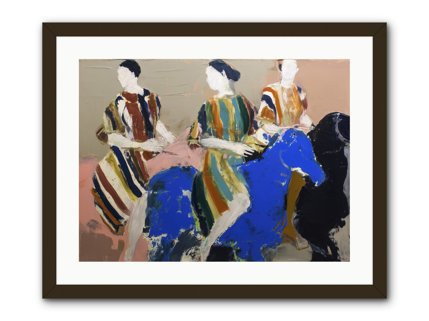 Folded Dawn -- Framed Print - Black 24x18