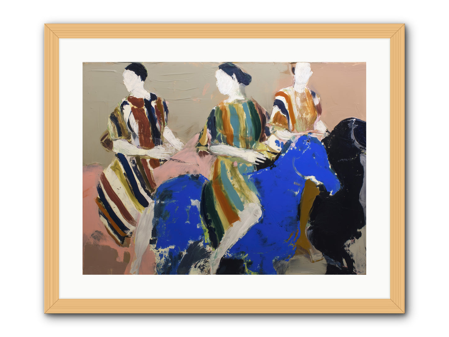 Folded Dawn -- Framed Print - Natural 24x18