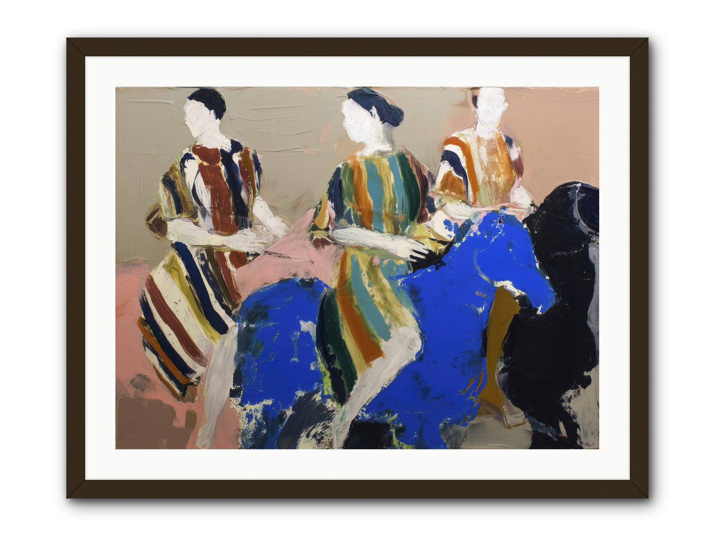 Folded Dawn -- Framed Print - Black 32x24