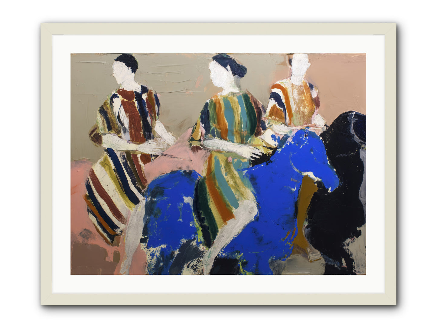 Folded Dawn -- Framed Print - White 32x24