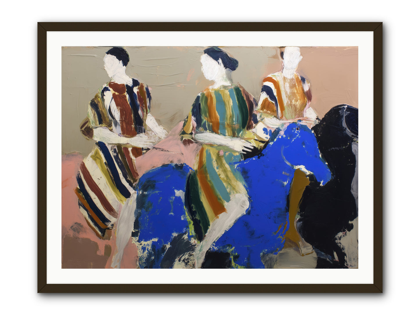 Folded Dawn -- Framed Print - Black 40x30