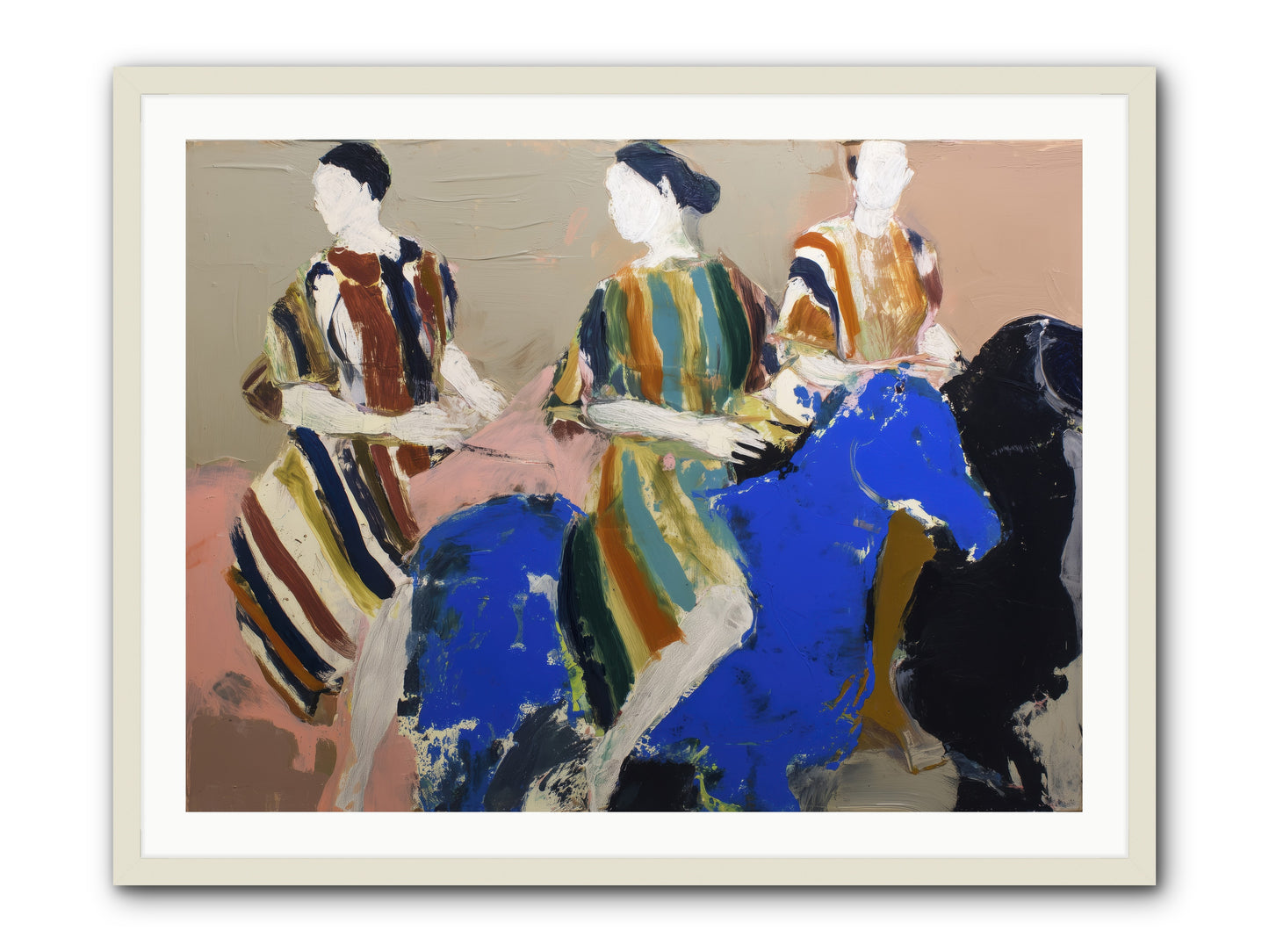 Folded Dawn -- Framed Print - White 40x30