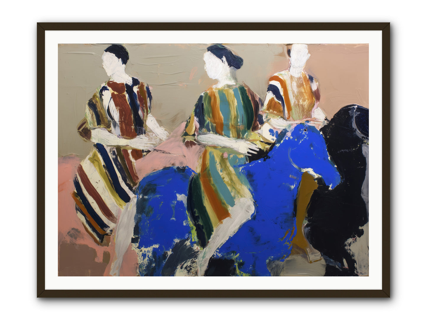 Folded Dawn -- Framed Print - Black 48x36