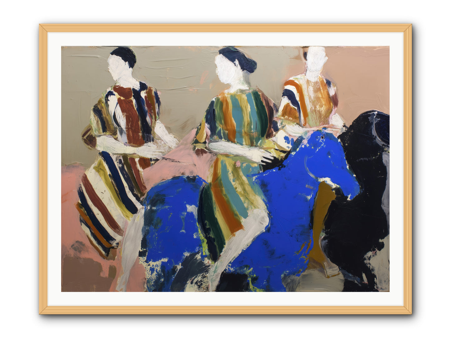 Folded Dawn -- Framed Print - Natural 48x36