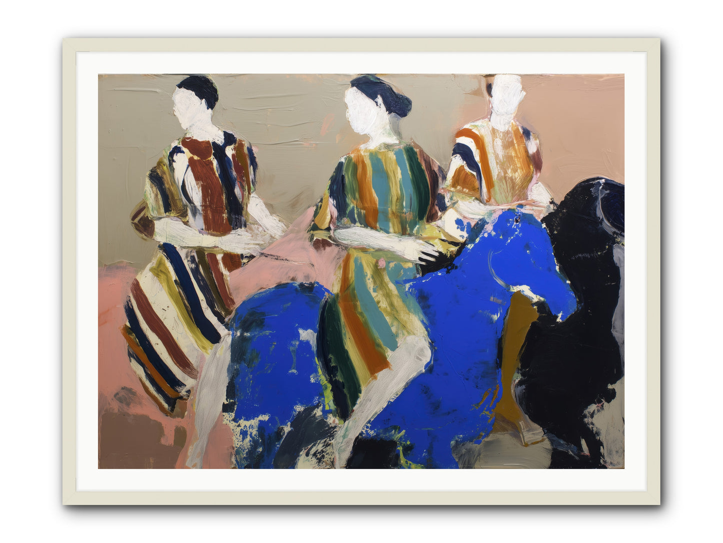 Folded Dawn -- Framed Print - White 48x36