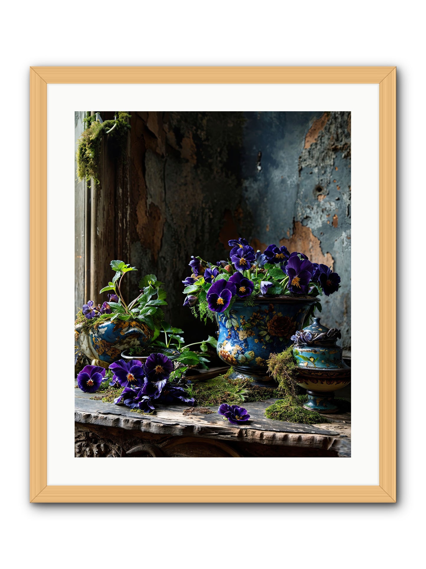 Folly's Fare -- Framed Print - Natural 20x25