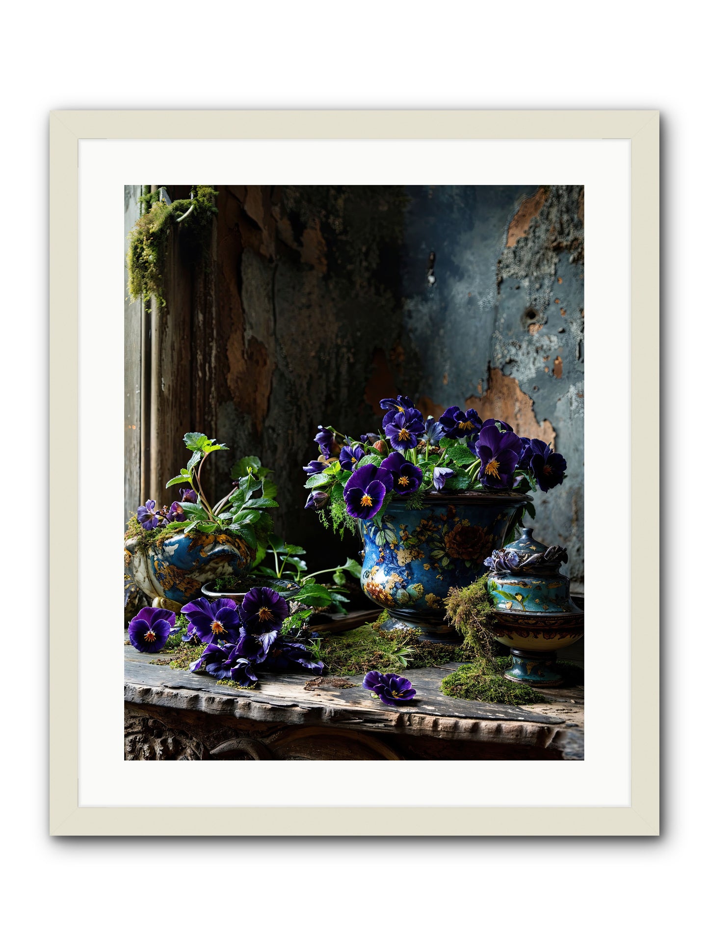 Folly's Fare -- Framed Print - White 20x25