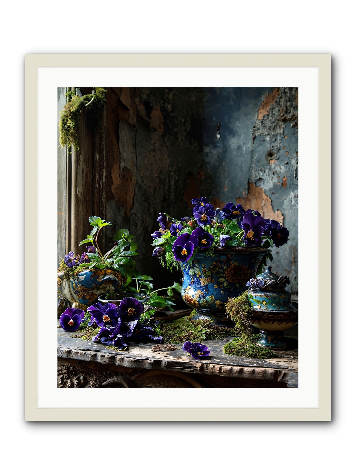 Folly's Fare -- Framed Print - White 24x30