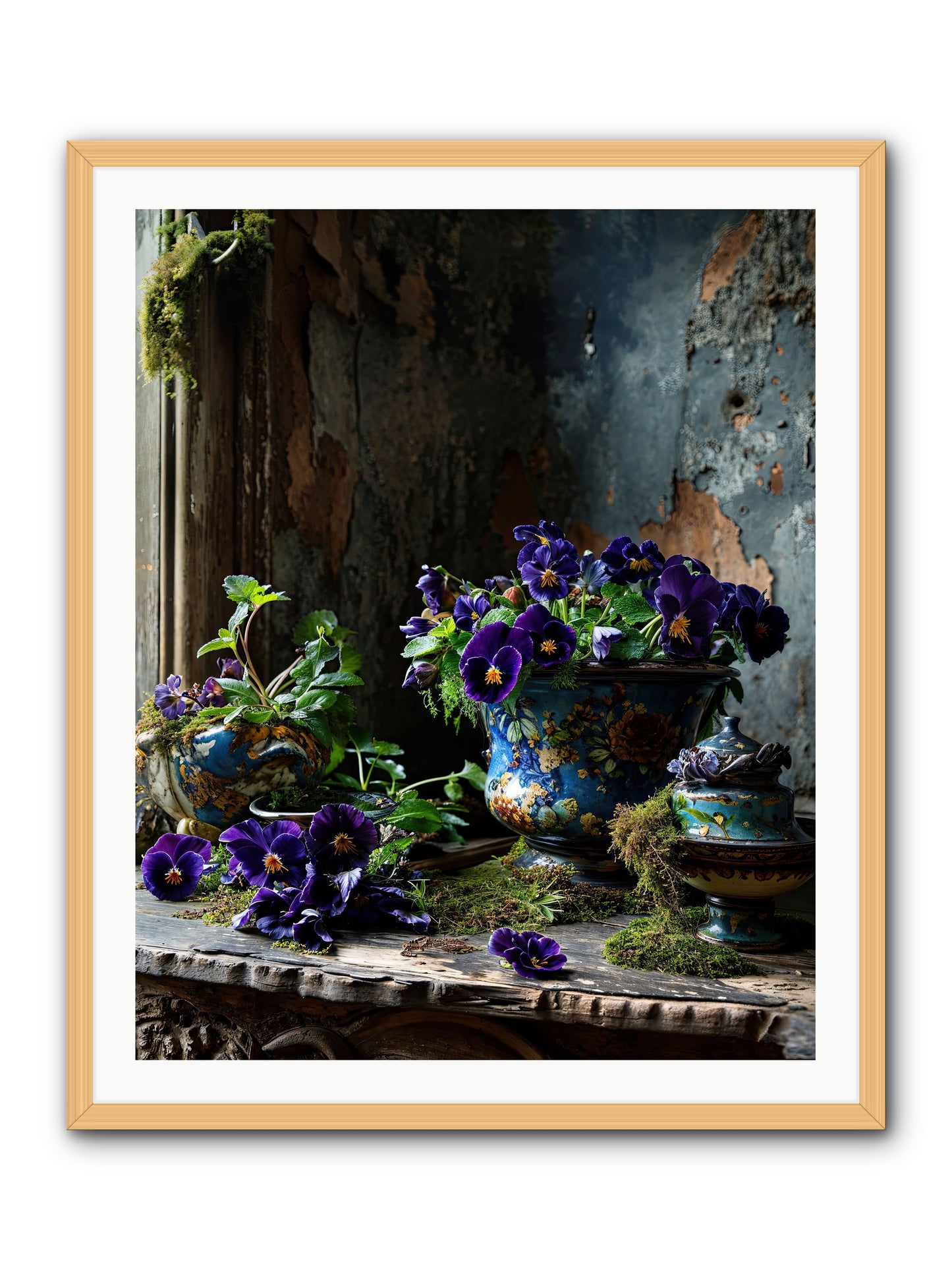 Folly's Fare -- Framed Print - Natural 32x40