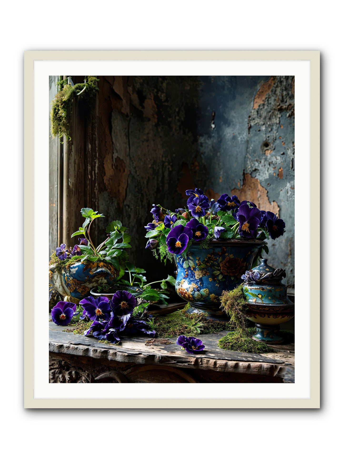 Folly's Fare -- Framed Print - White 32x40