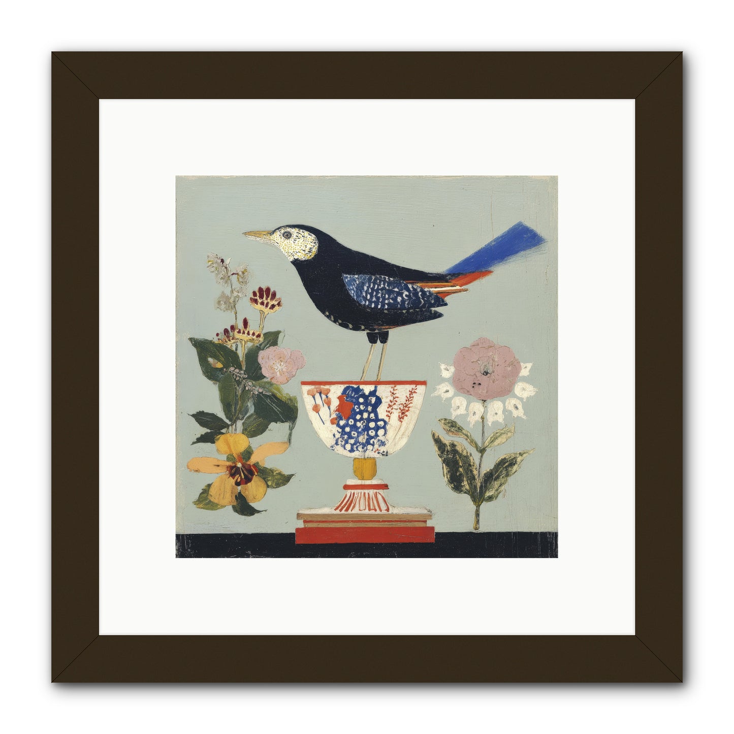 Footnotes from a Faded Ballroom -- Framed Print - Black 10x10