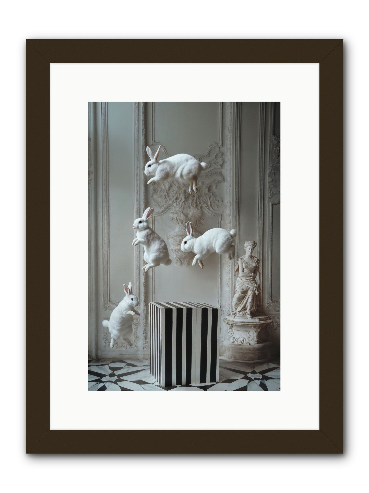 Footprints In The Sky -- Framed Print - Black 10x15