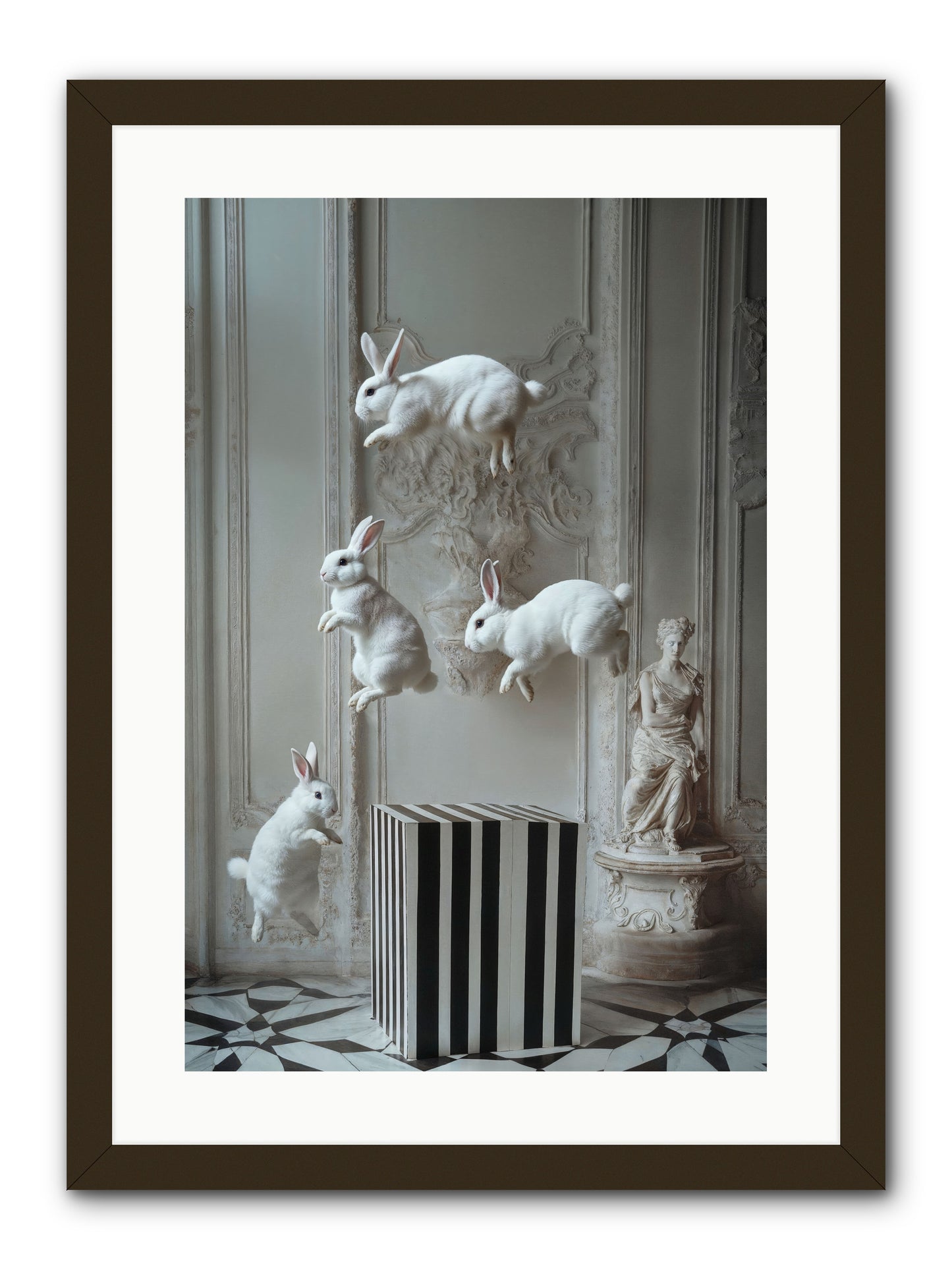 Footprints In The Sky -- Framed Print - Black 16x24