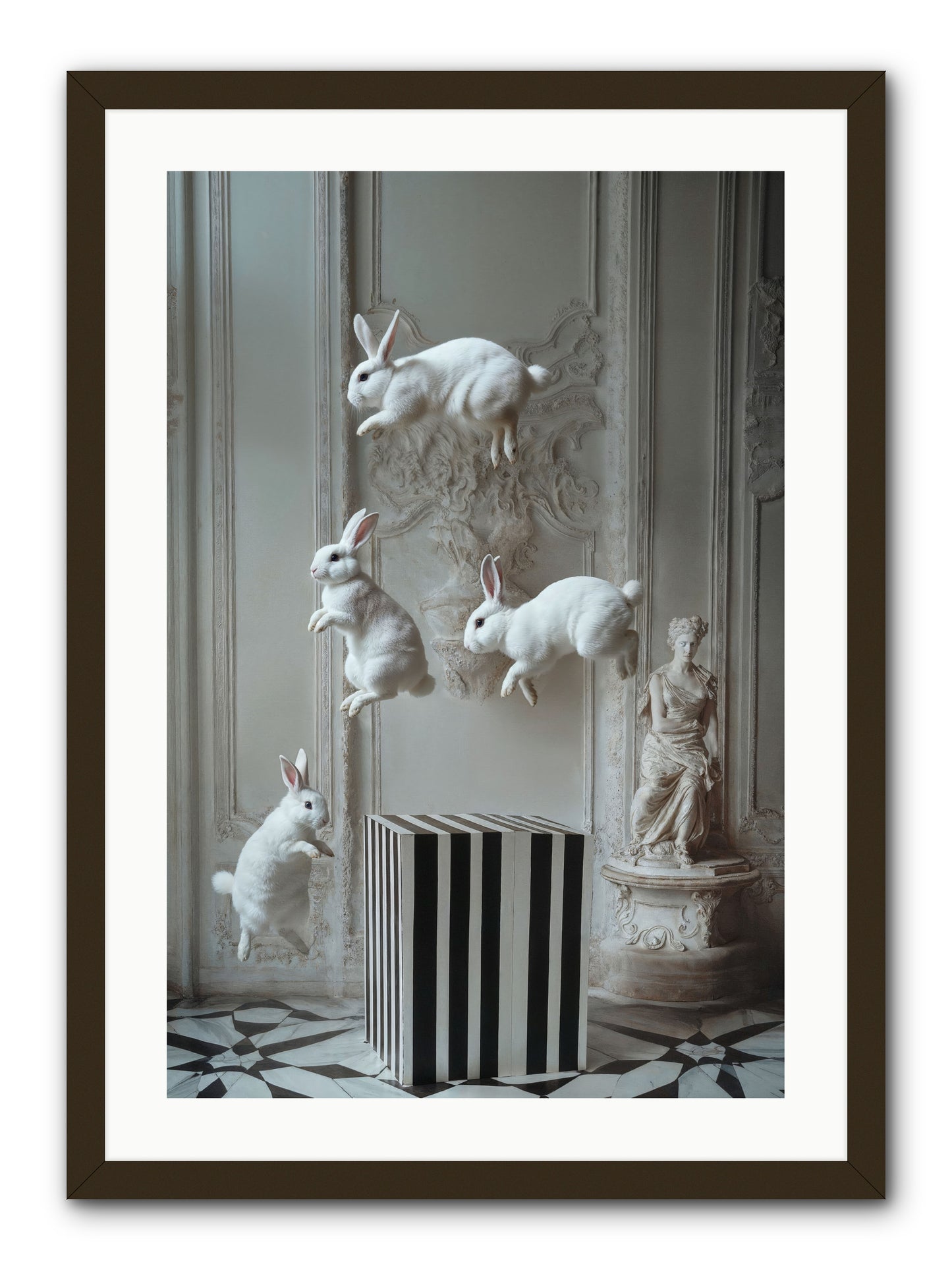 Footprints In The Sky -- Framed Print - Black 20x30