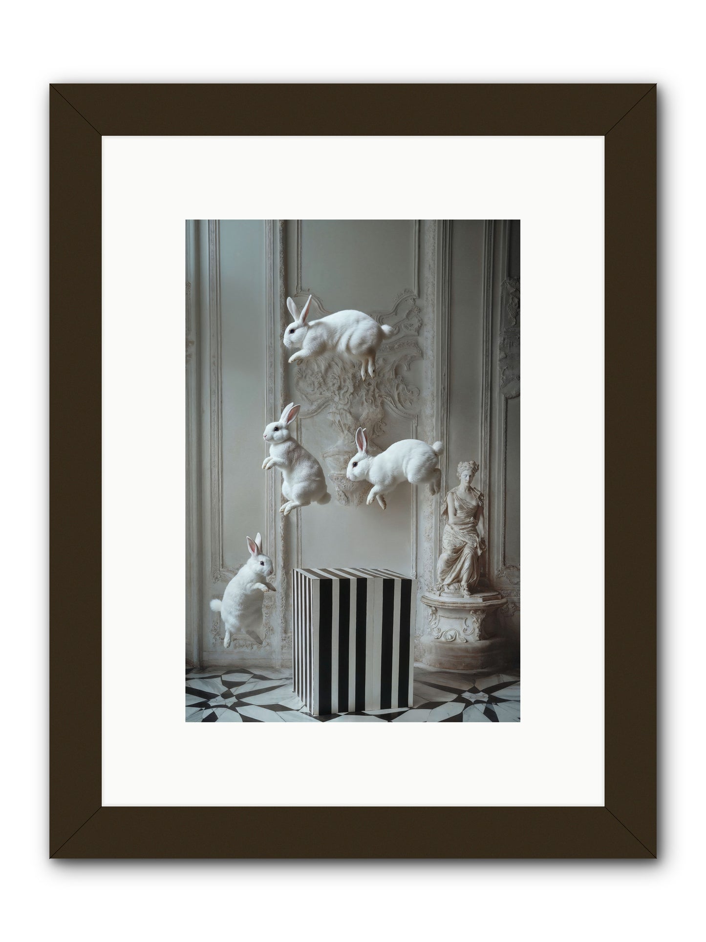 Footprints In The Sky -- Framed Print - Black 8x12