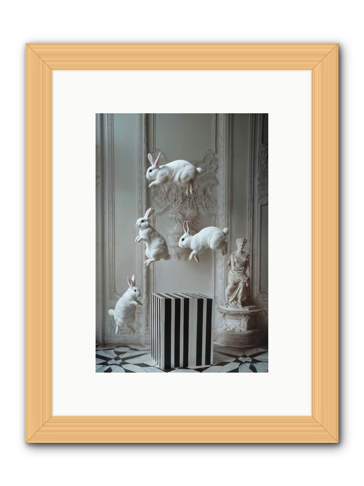 Footprints In The Sky -- Framed Print - Natural 8x12