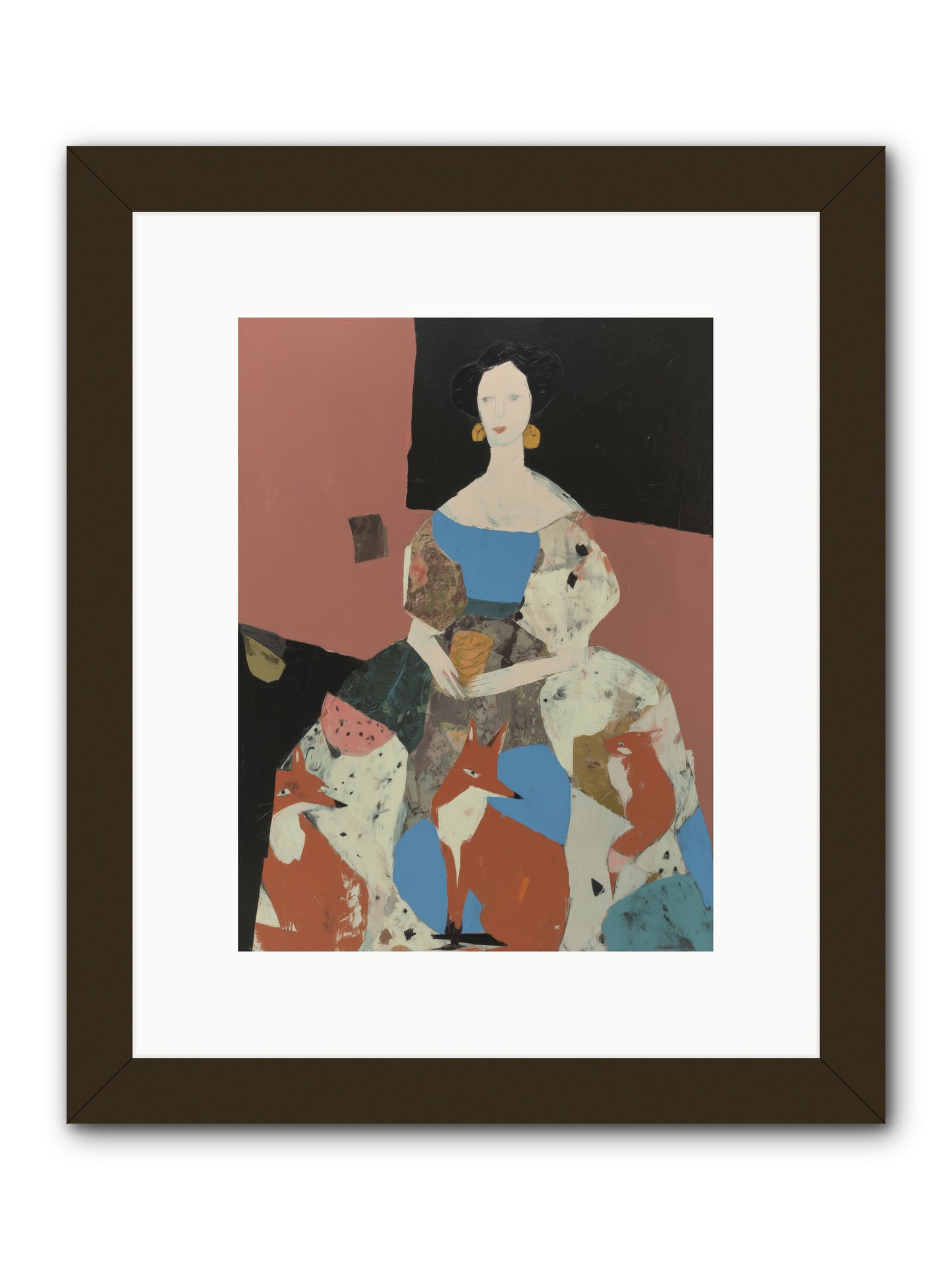 Forest Floor -- Framed Print - Black 9x12