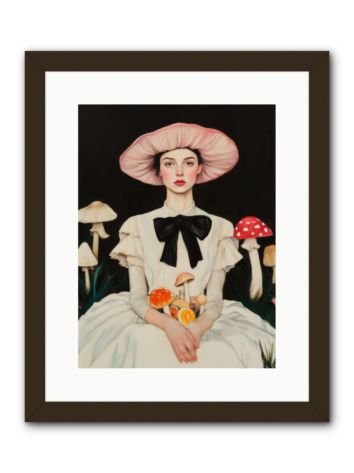 Forest Floor QueenRez2 -- Framed Print - Black 12x16
