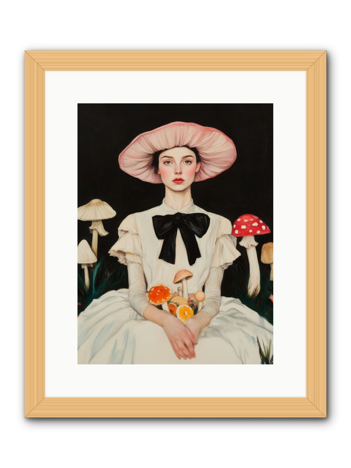 Forest Floor QueenRez2 -- Framed Print - Natural 12x16