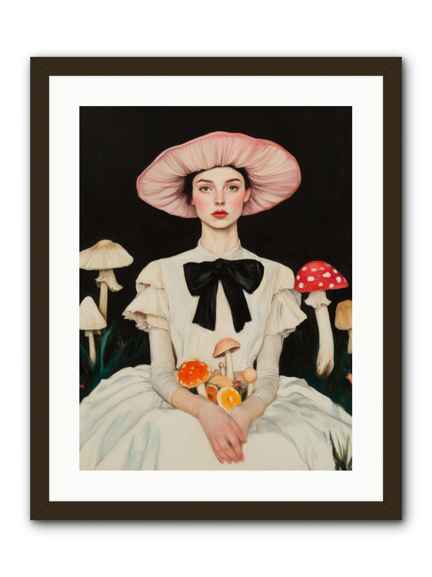 Forest Floor QueenRez2 -- Framed Print - Black 18x24