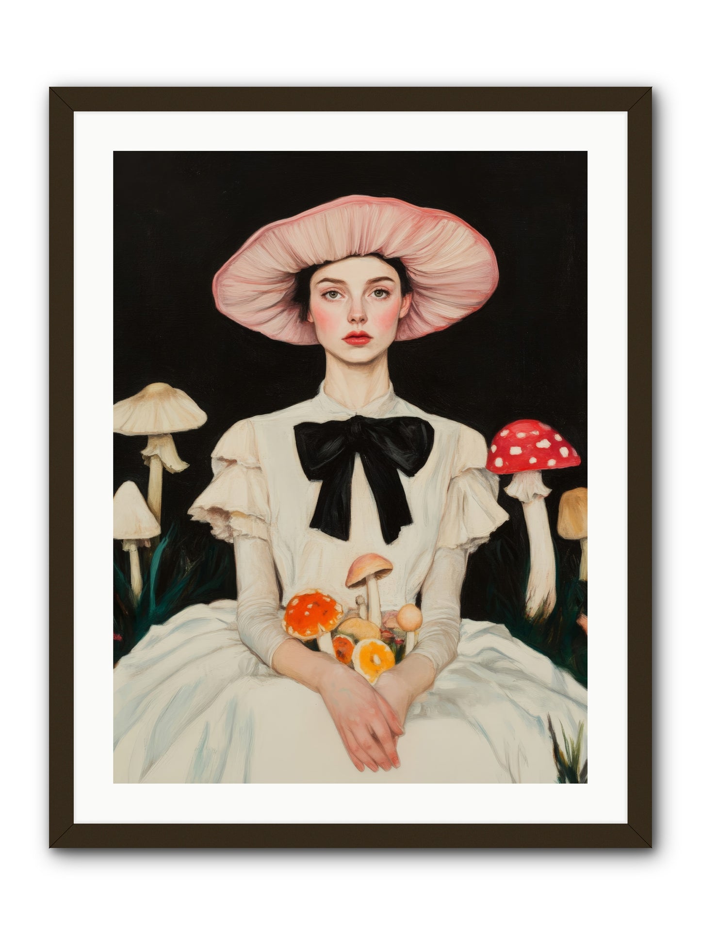 Forest Floor QueenRez2 -- Framed Print - Black 24x32