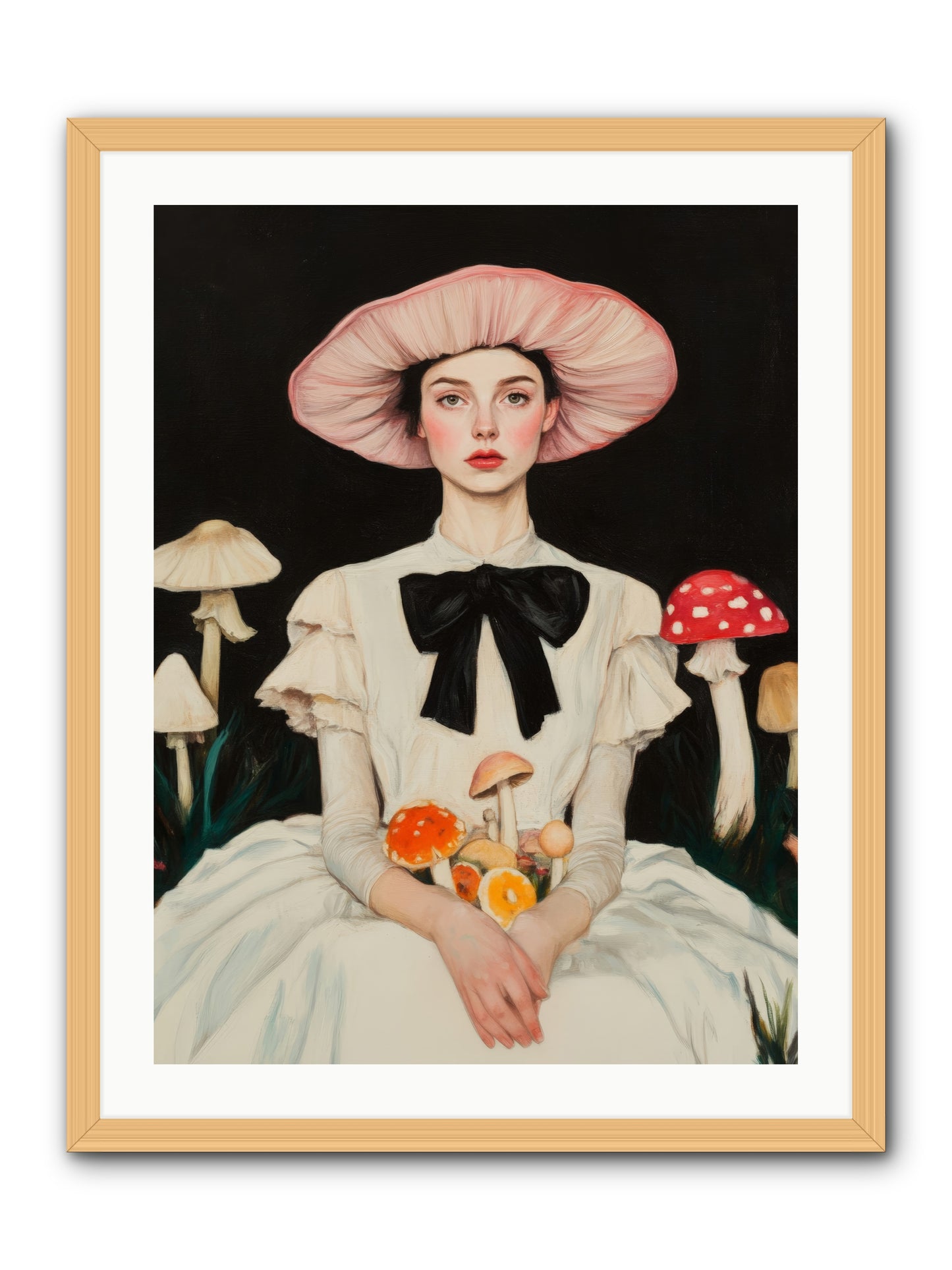 Forest Floor QueenRez2 -- Framed Print - Natural 24x32