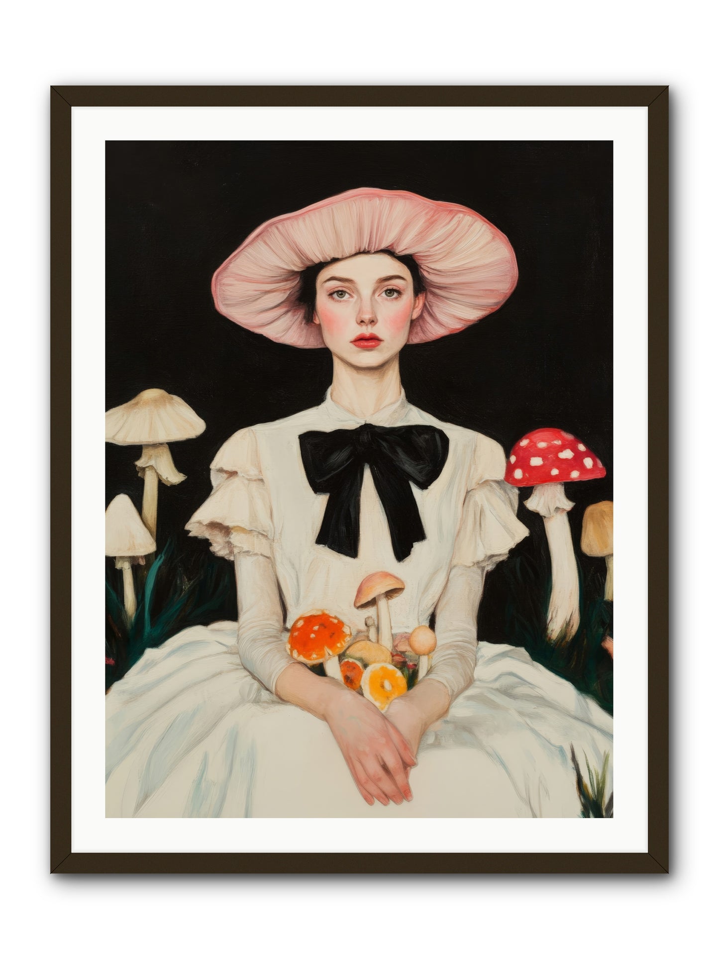 Forest Floor QueenRez2 -- Framed Print - Black 30x40