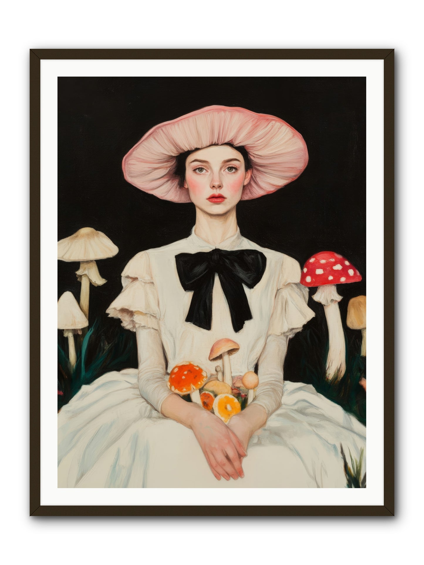 Forest Floor QueenRez2 -- Framed Print - Black 36x48