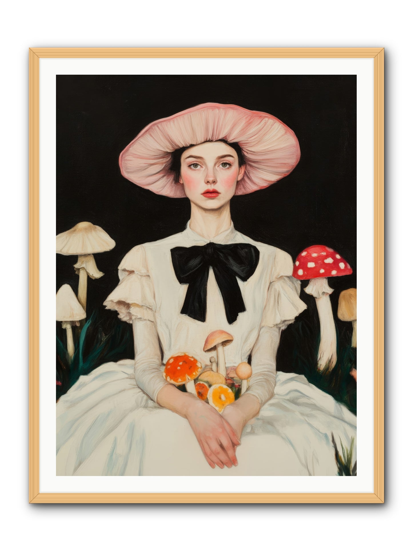 Forest Floor QueenRez2 -- Framed Print - Natural 36x48