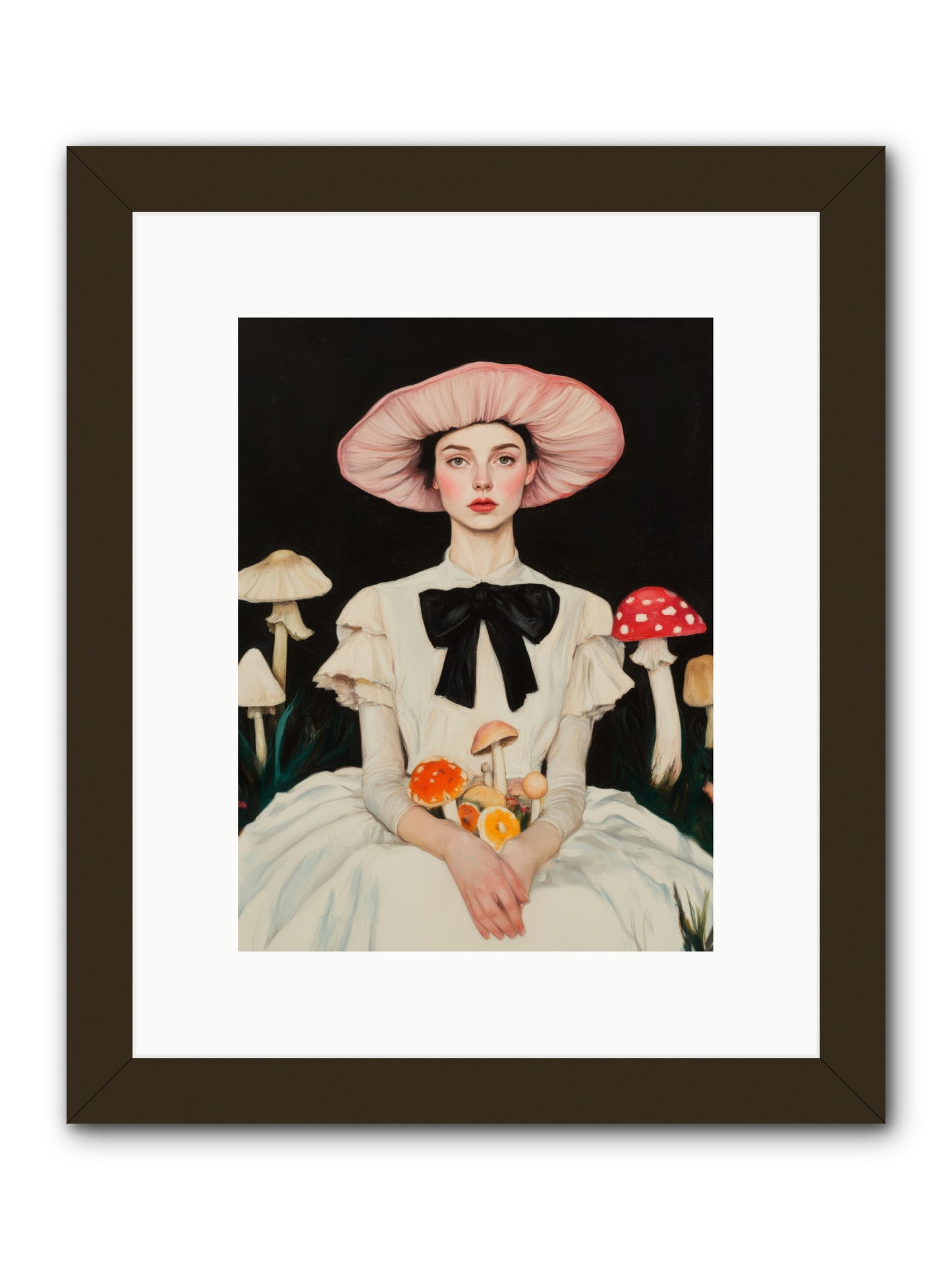 Forest Floor QueenRez2 -- Framed Print - Black 9x12