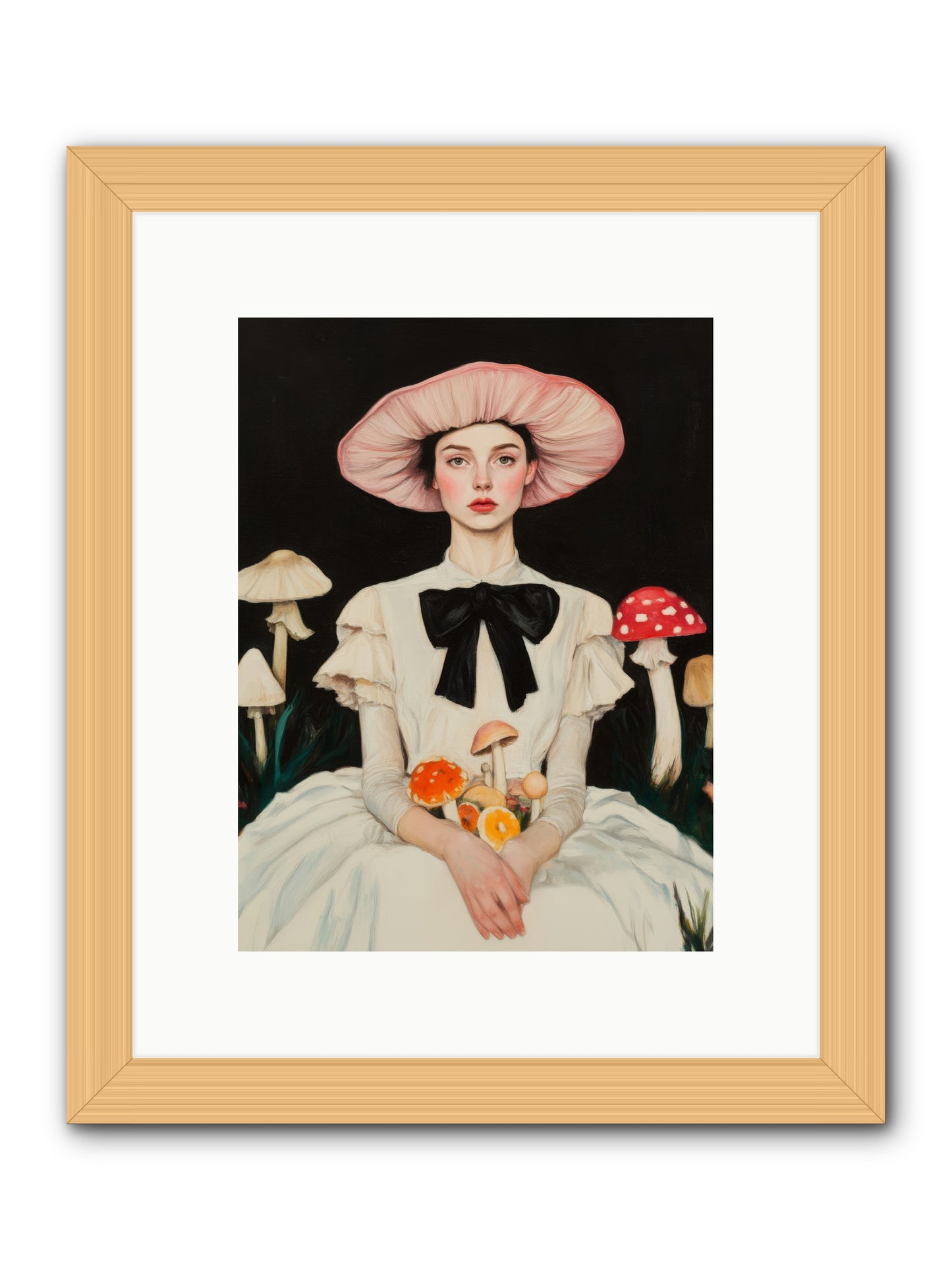 Forest Floor QueenRez2 -- Framed Print - Natural 9x12