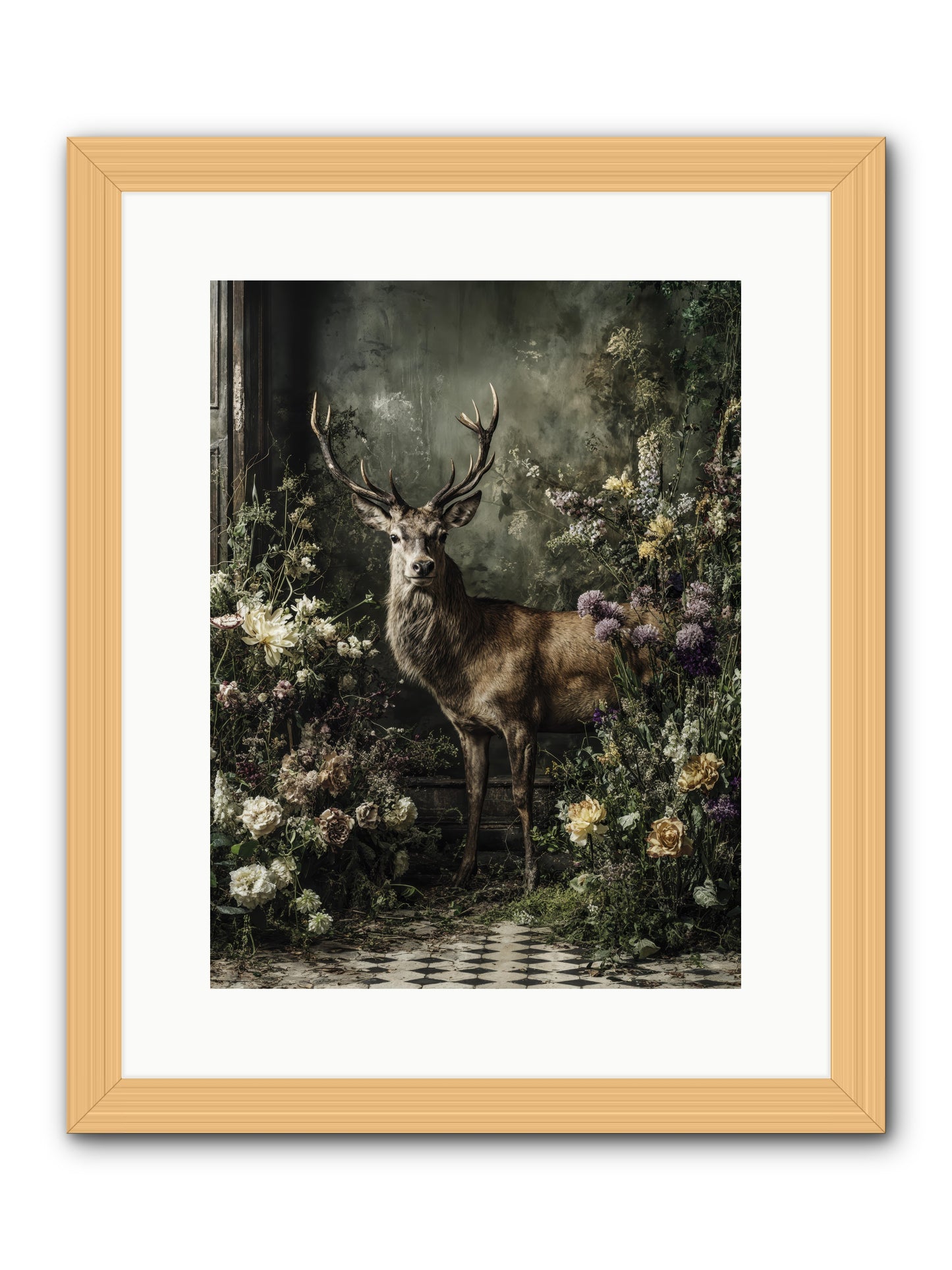Forest Sprite -- Framed Print - Natural 12x16