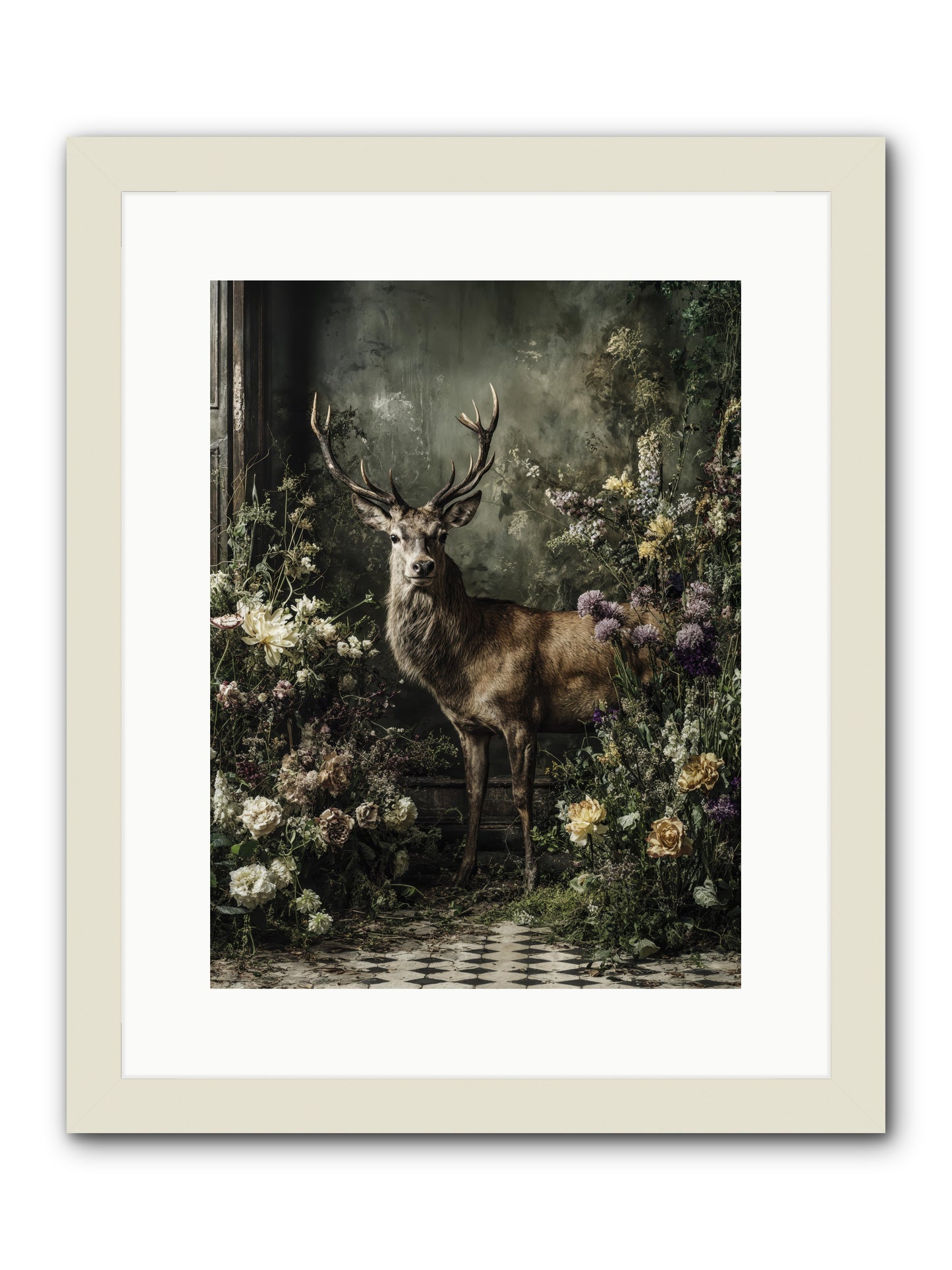 Forest Sprite -- Framed Print - White 12x16