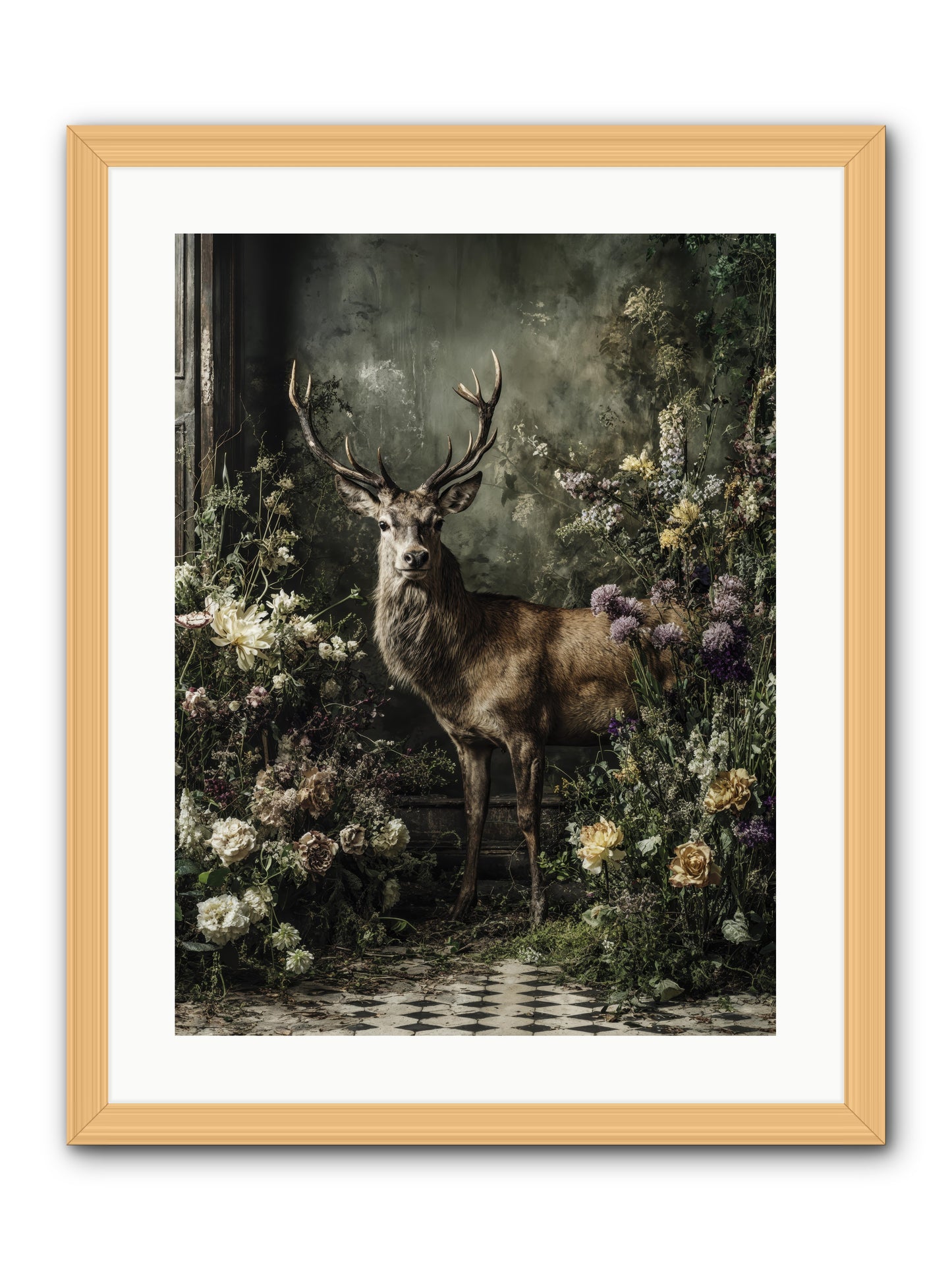 Forest Sprite -- Framed Print - Natural 18x24