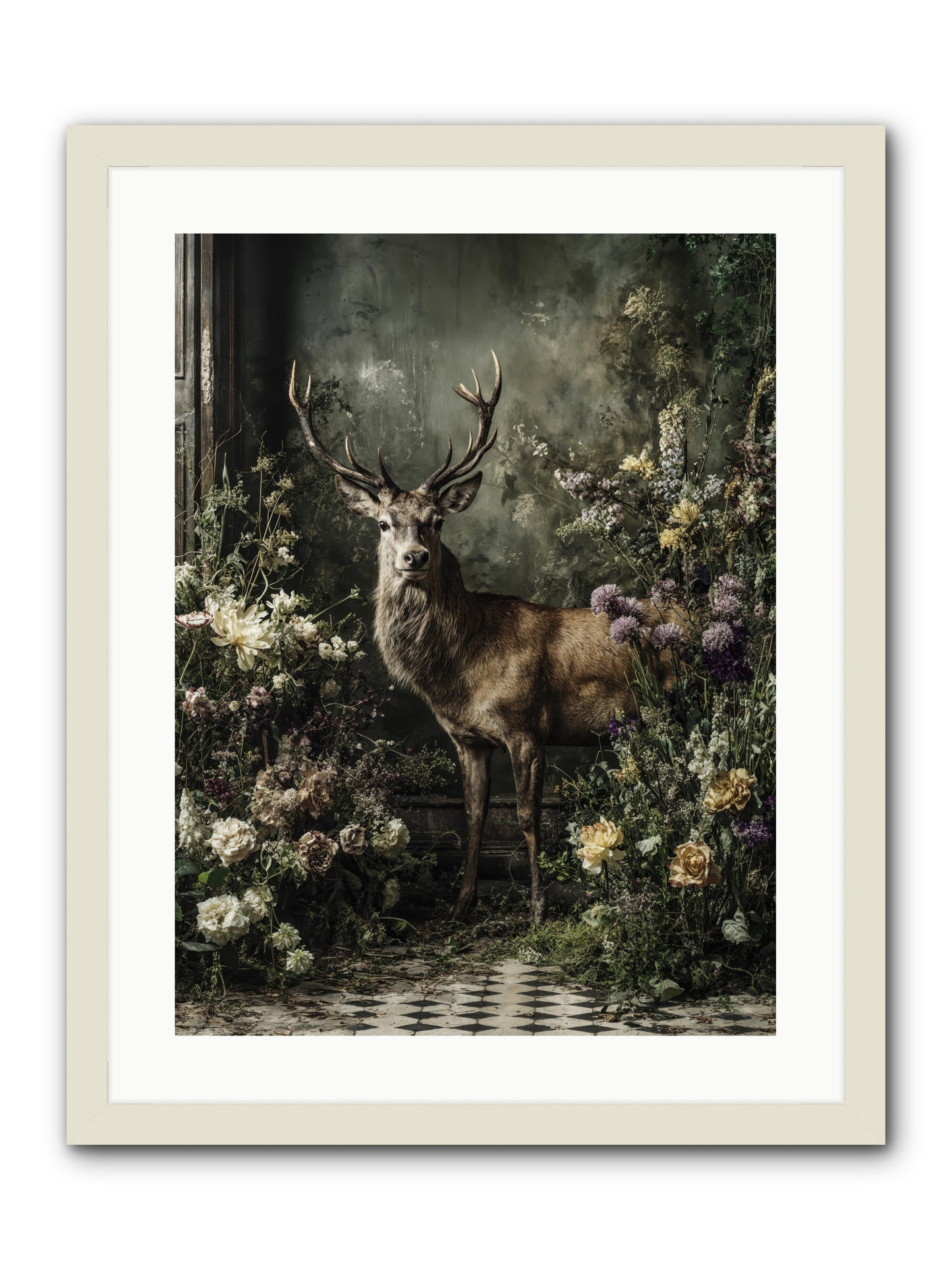 Forest Sprite -- Framed Print - White 18x24