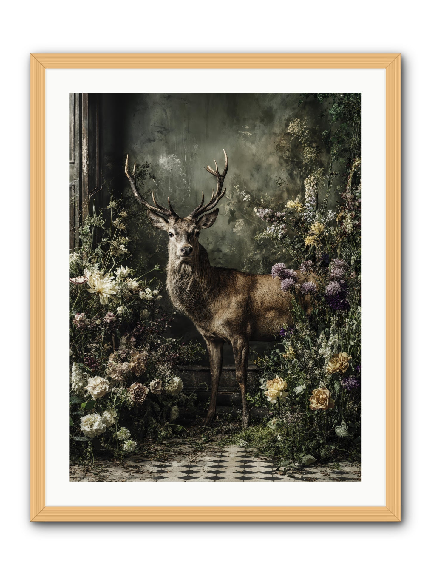 Forest Sprite -- Framed Print - Natural 24x32