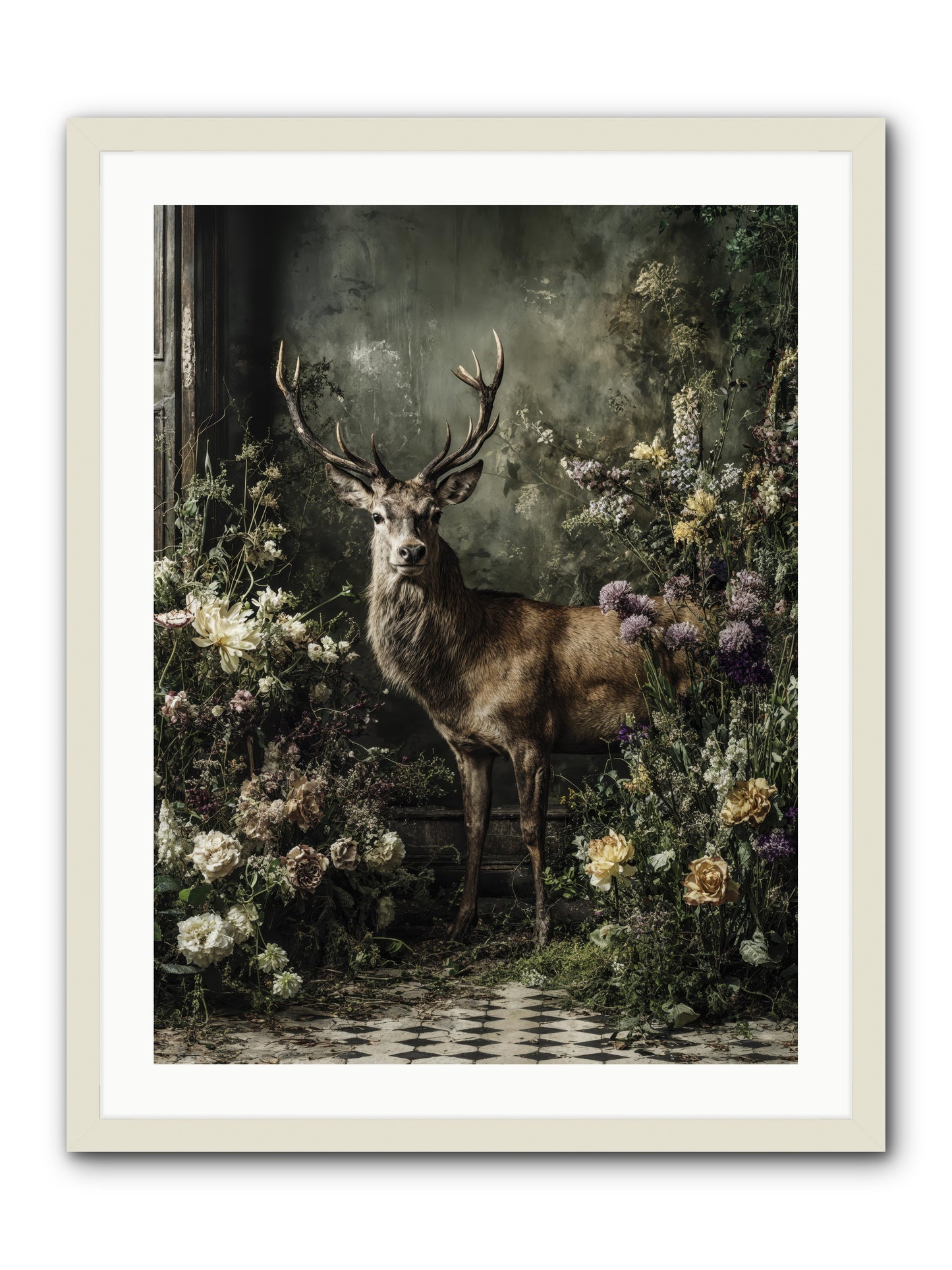 Forest Sprite -- Framed Print - White 24x32