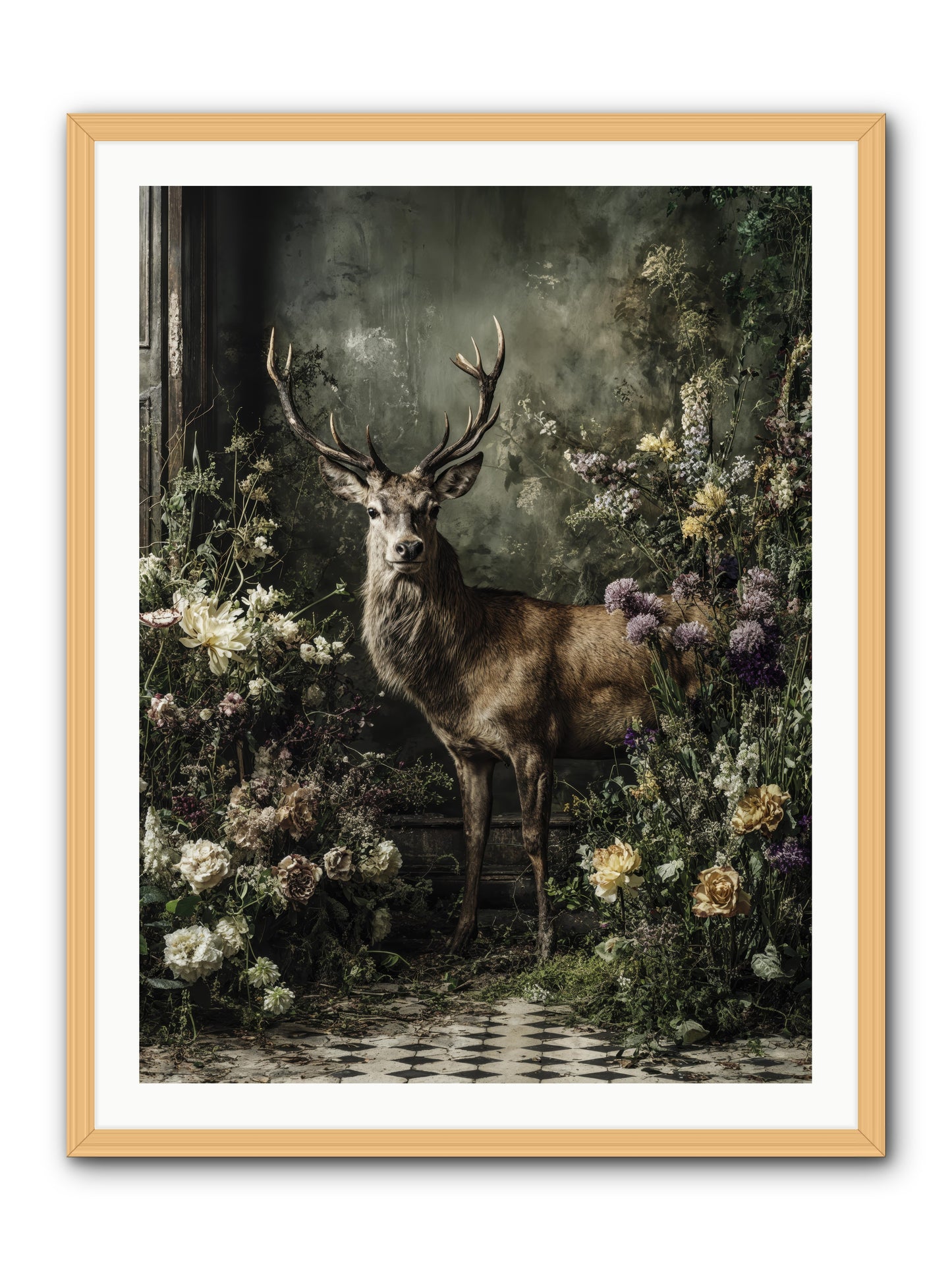 Forest Sprite -- Framed Print - Natural 30x40