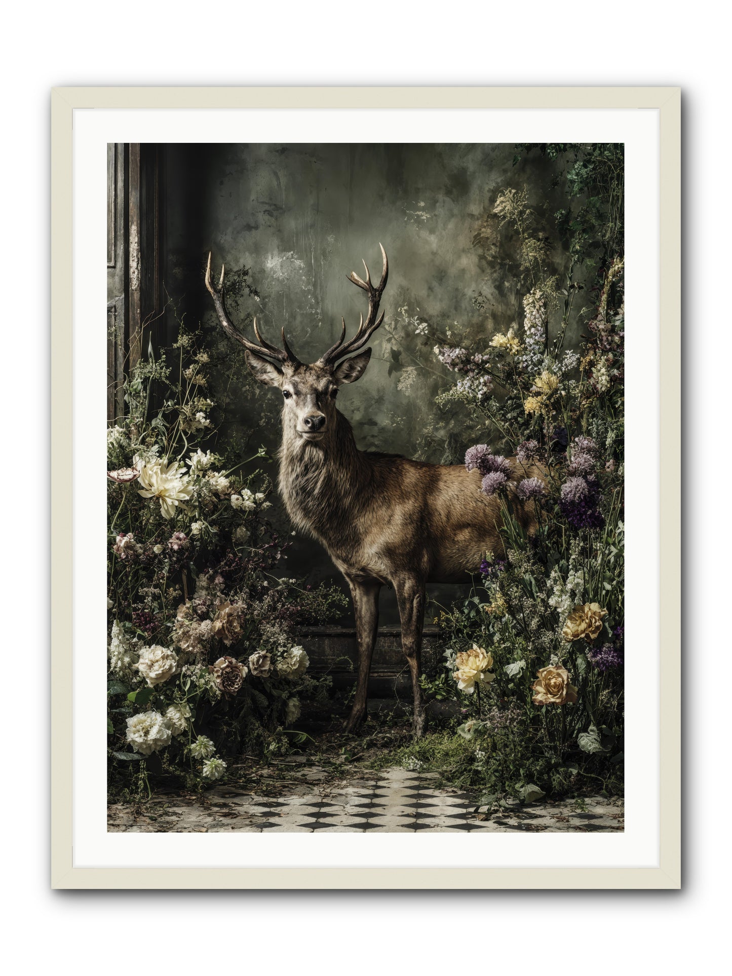 Forest Sprite -- Framed Print - White 30x40