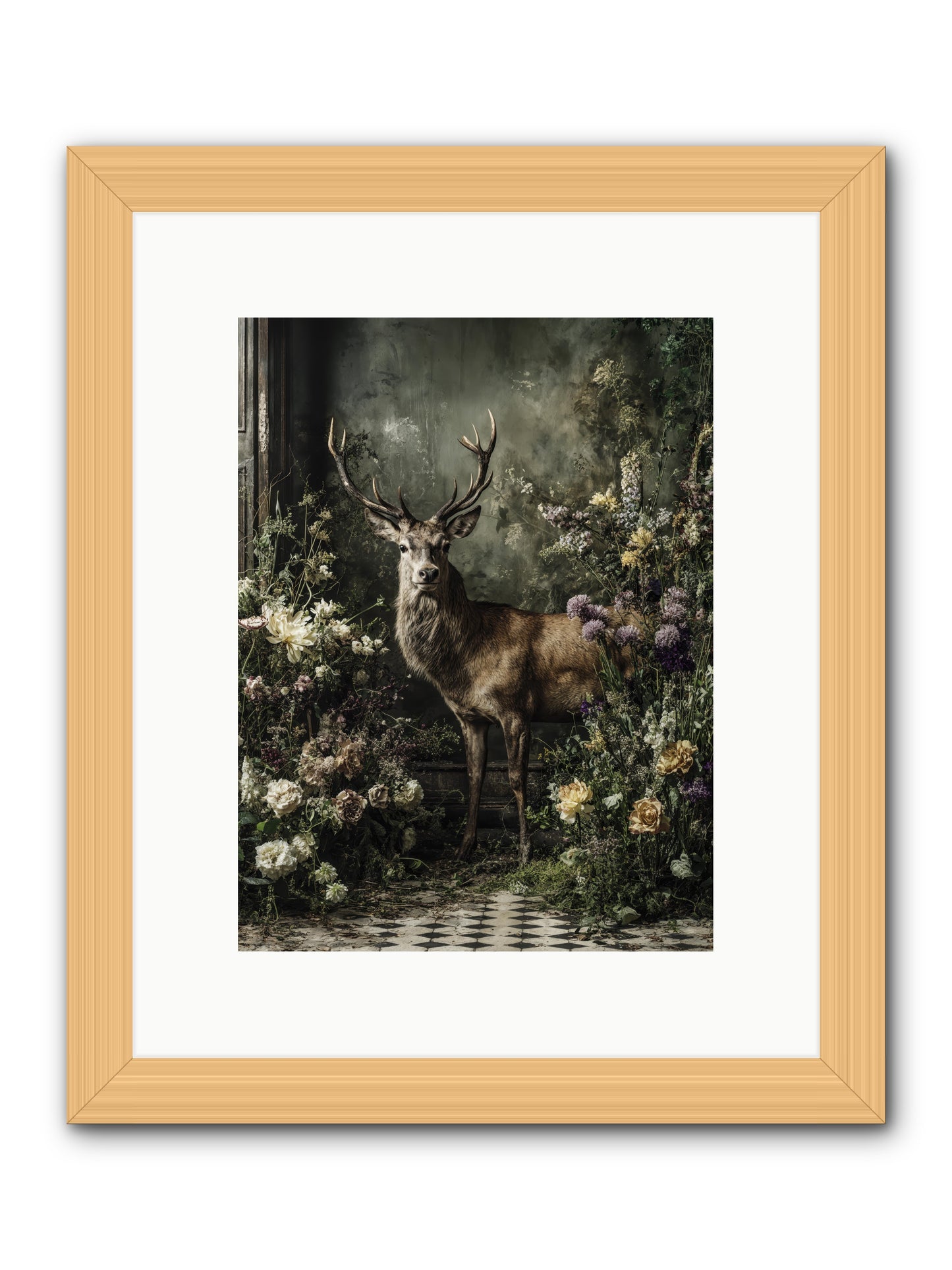 Forest Sprite -- Framed Print - Natural 9x12