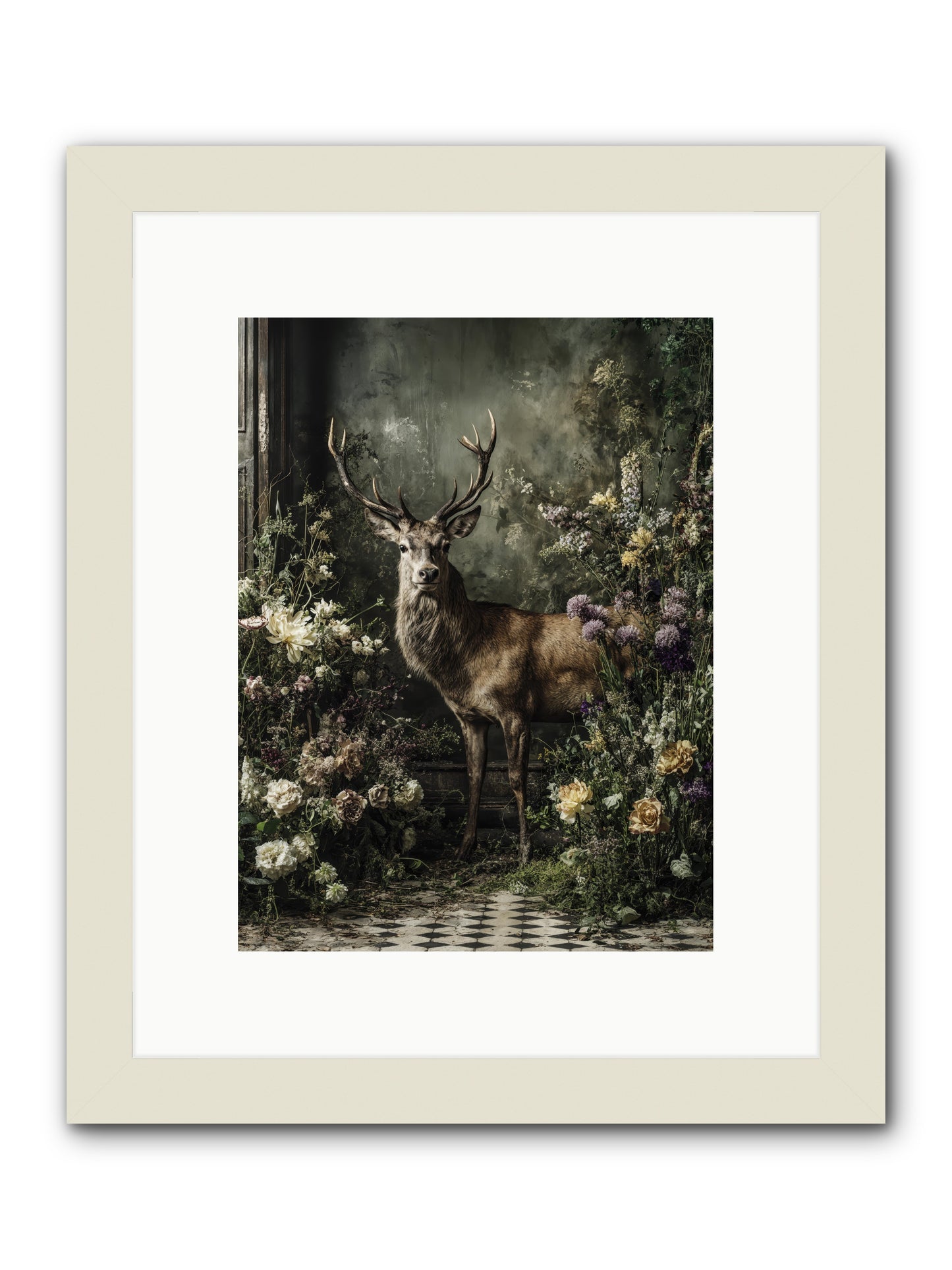 Forest Sprite -- Framed Print - White 9x12