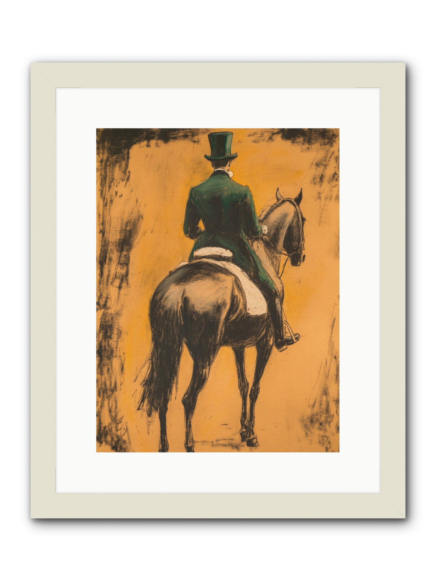 Forest & Steed -- Framed Print - White 12x16