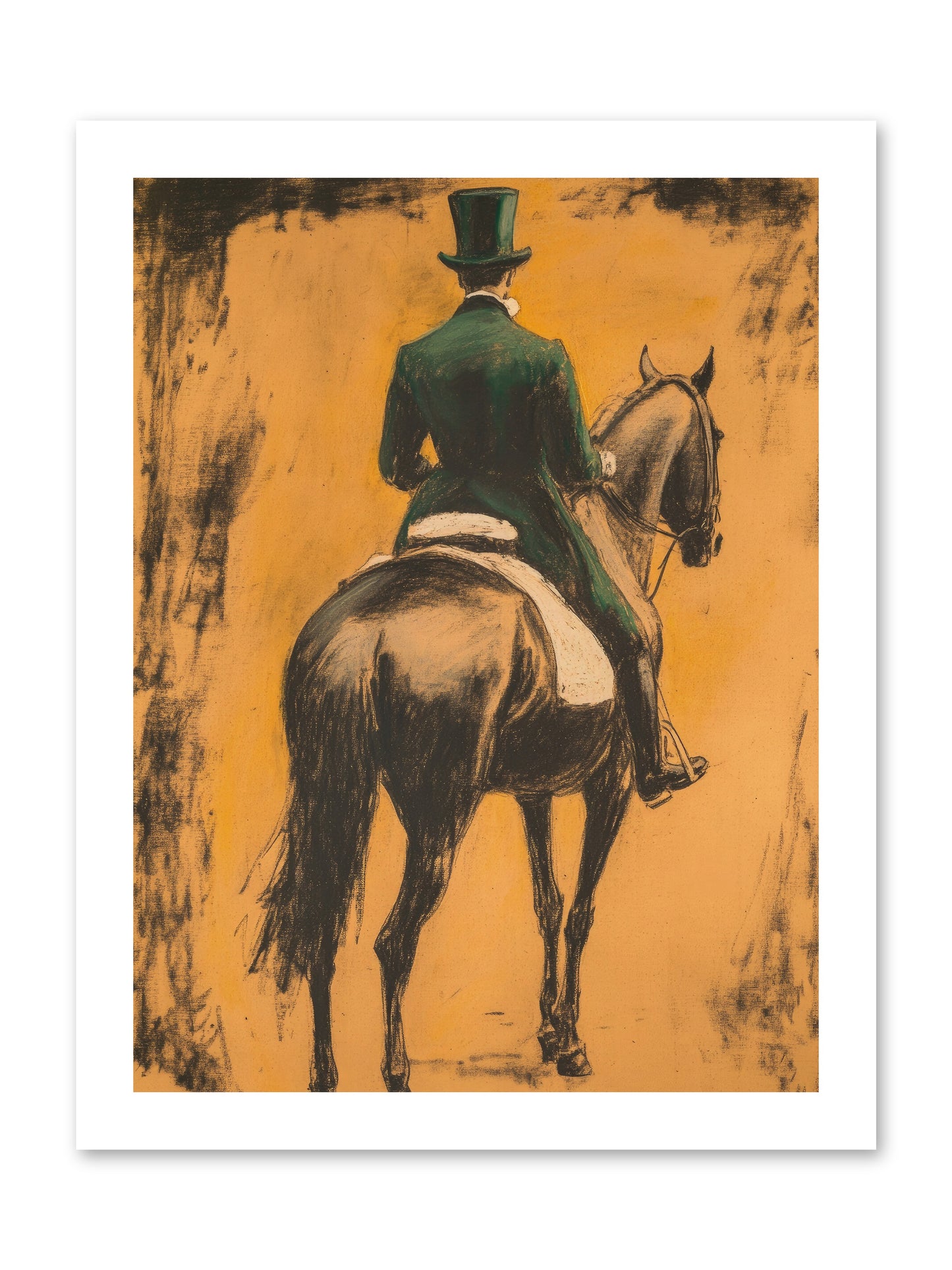 Forest & Steed -- Loose Canvas Print 12x16
